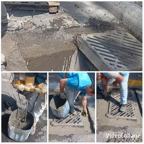 Concrete Work Around Drain Grate