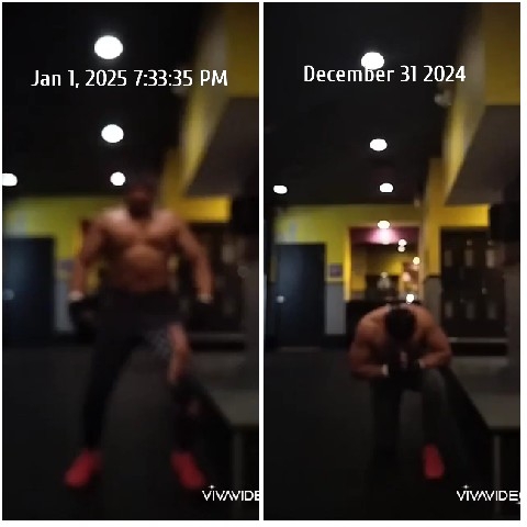 Person Exercising in Gym