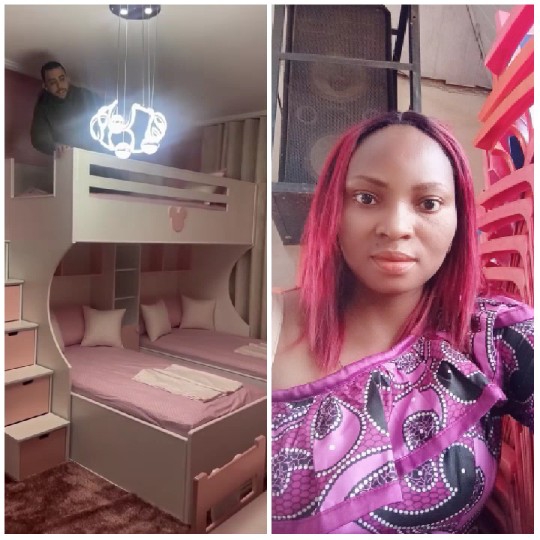 Bunk Bed and Woman with Red Hair