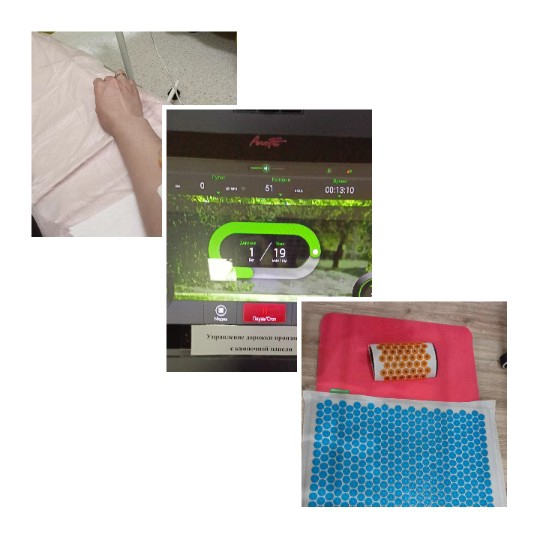Hand on Pillow with Acupuncture Tools