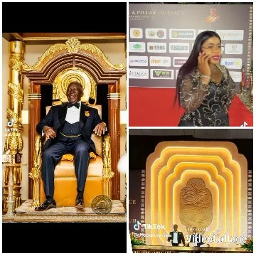 Man on Golden Throne in Formal Attire