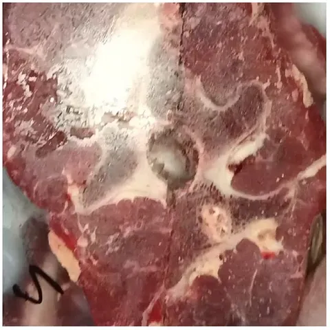 Close-Up of Raw Meat Texture