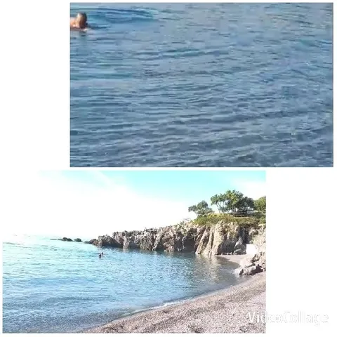 Person Swimming in Calm Sea