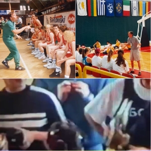 Basketball Players and Coach Interaction