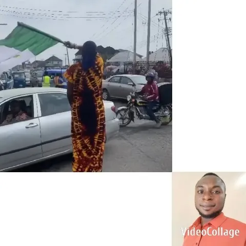 Colorful Clothing and Busy Street Scene