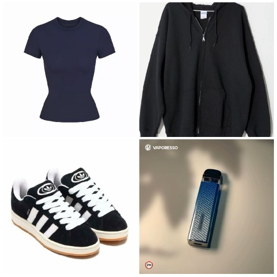 Outfits and Vaping Device Display
