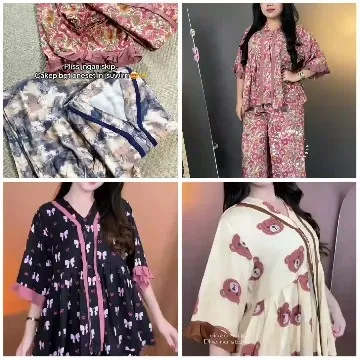 Patterned Sleepwear Fashion Showcase