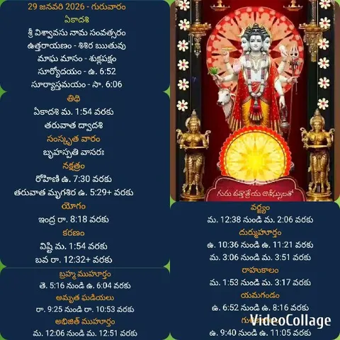 Telugu Text and Deity Display
