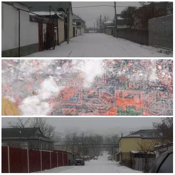 Snowy Street Scenes in Winter
