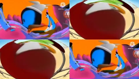 Abstract Cartoon with Bright Colors