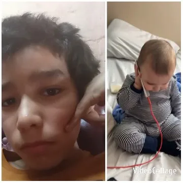 Young Person and Baby with Phone