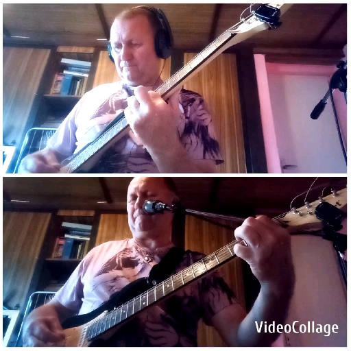 Man Playing Guitar Indoors