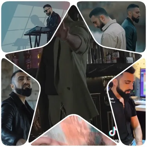 Bearded Man in Various Settings