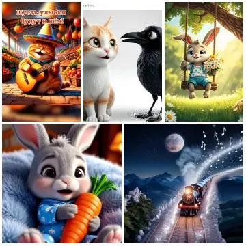 Animated Animals and Scenic Train