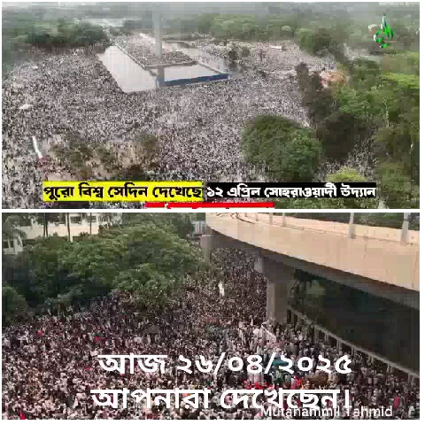 Aerial Views of a Large Rally
