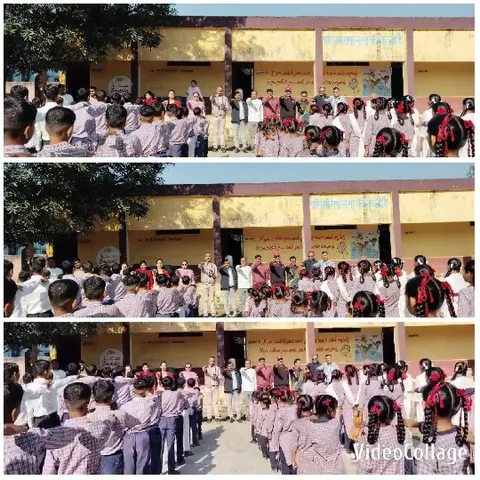 Students at School Assembly
