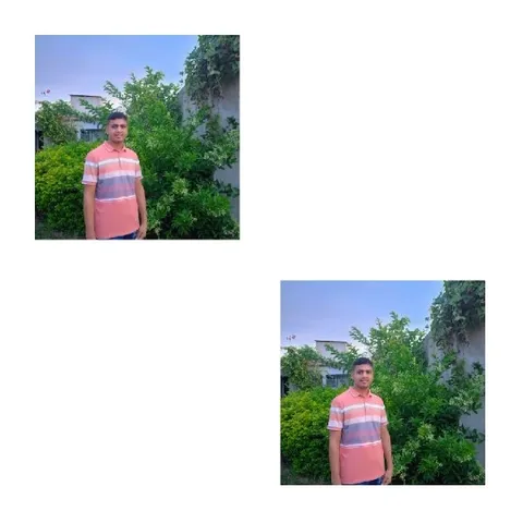 Man in Front of Greenery