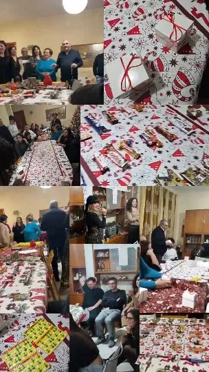 Holiday Gathering Around a Table