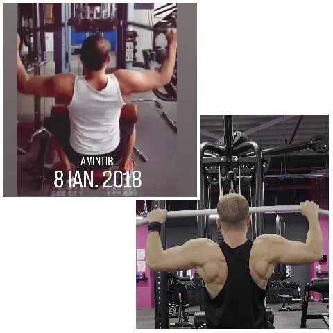 Weightlifting Exercises in Gym