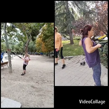 Outdoor Fitness with Exercise Bands