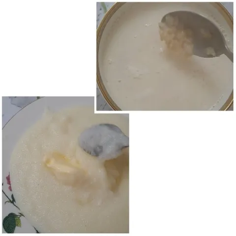 Creamy Food in Bowl and Plate