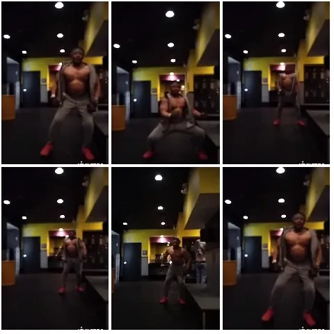 Muscular Man Working Out