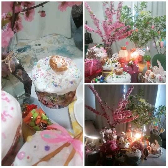 Colorful Pastries with Festive Decor
