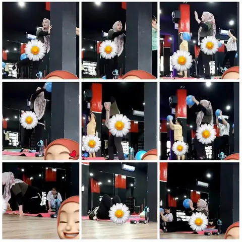 Group Fitness Class with Exercise Balls