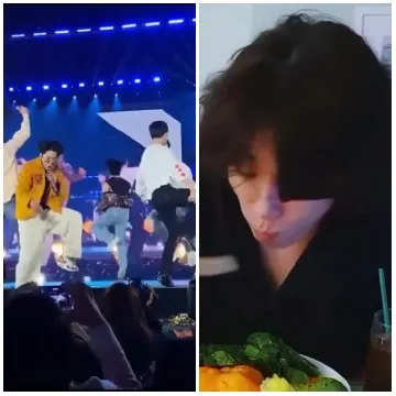 Performers on Stage and Dining Scene