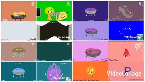 Cartoon Characters and Abstract Symbols