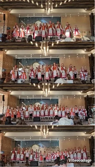 Children in Traditional Costumes on Stage