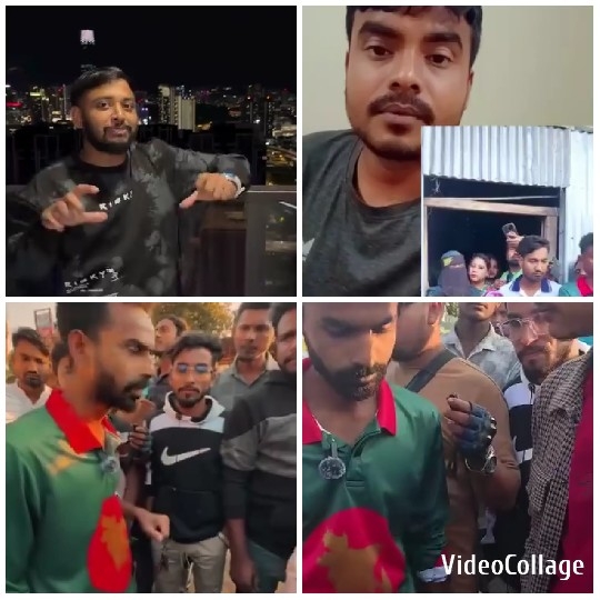 Man Speaking in Urban Night