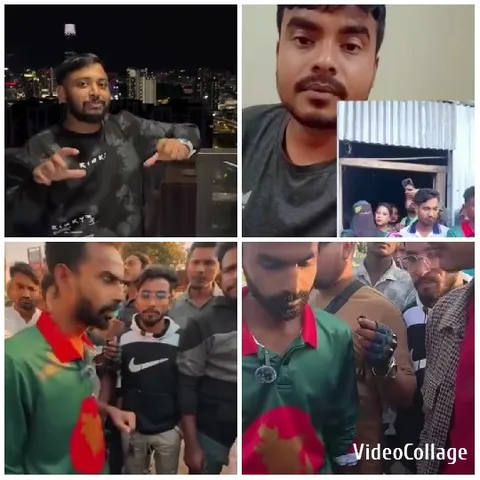 Man Speaking in Urban Night