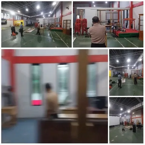 Indoor Scenes of a Gymnasium
