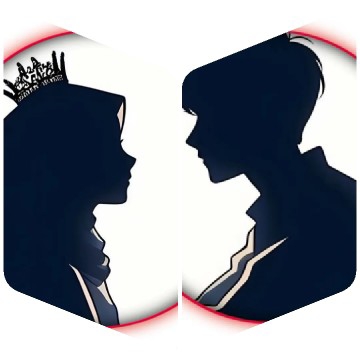Silhouettes of Crowned Figures