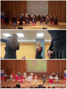 Coordinated Dance Performance on Stage