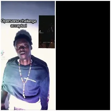 Person in Dark Shirt with Necklace