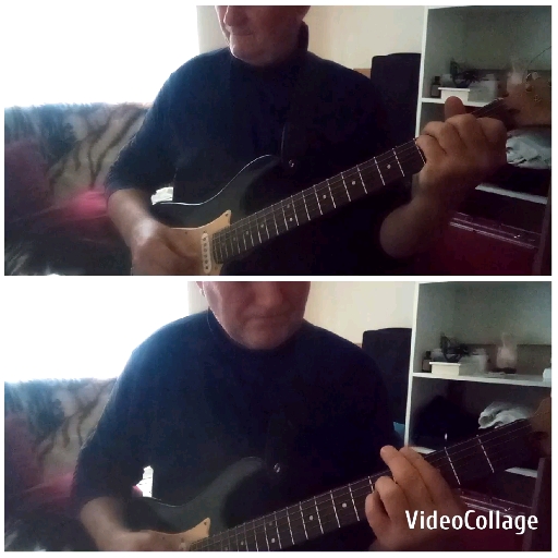 Electric Guitar Playing Indoors