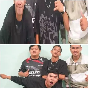 Casual Group of Men Posing
