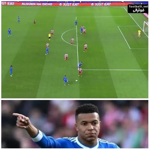 Soccer Match and Focused Player