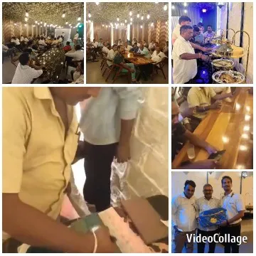 Diners Enjoy Buffet In Restaurant