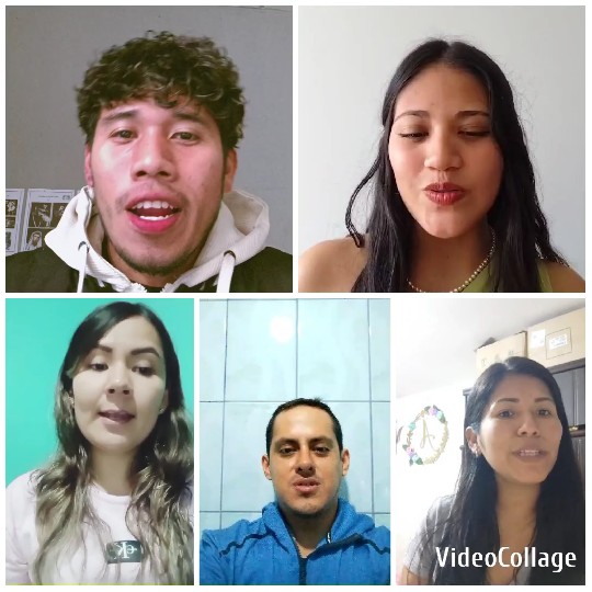 Five People Posing for the Camera
