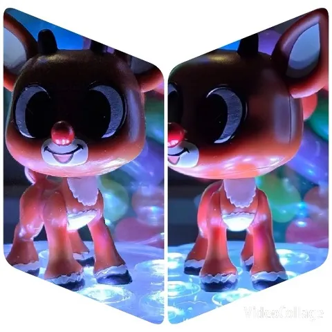 Reindeer Toy with Colorful Background