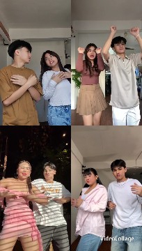 Young Couples Posing in Casual Outfits