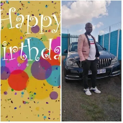 Happy Birthday and Man by Car