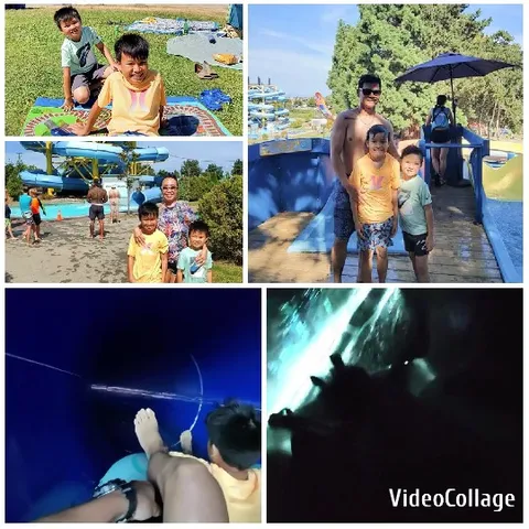 Children at Water Park Mat