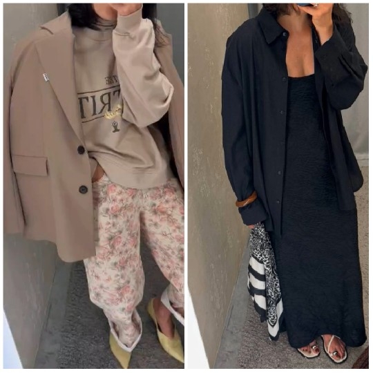 Modeling Two Distinct Outfits