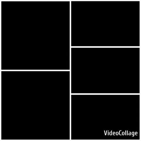 Black Layout with VideoCollage Text