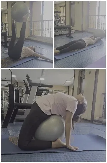 Yoga Exercises with Stability Ball