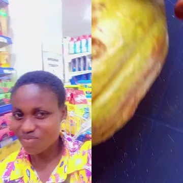 Shopping Aisle and Close-Up Fruit